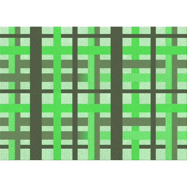 Ahgly Tapis Rectangulaire Lavable en Machine Vert Transitionnel, 2 Pieds x 5 Pieds