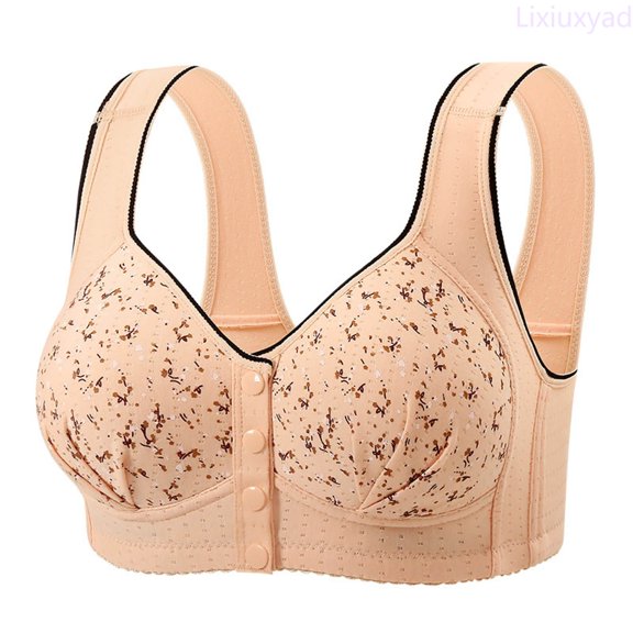 Lixiuxyad Ultimate Full Coverage Bra For With Superior Support And Comfort All Day Wireless T Shirt Bra Seamless Underwear For Plus Bust,Bras for Women Beige 36