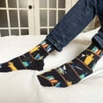 thumbnail image 2 of Cat Resting on a Bookshelf Socks (Adult Large - Men's Shoe Sizes 8-12), 2 of 4