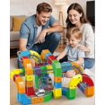 thumbnail image 3 of 2025 2025 Hot Toys Magic Track Cube & New Klick Rail Electric Train Set, 123PCS Flexible Race Track, Gravity-Defying 3D STEM Learning Toy for Kids, 3 of 5