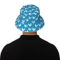 thumbnail image 5 of Honeii Cartoon Chicken for Unisex Bucket Hat Waterproof Rain Hat Reversible Shiny Rave Bucket Hat for Concert Festival Boonie Cap, 5 of 6