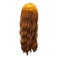 thumbnail image 2 of Peluca Larga y Rizada de Encaje para Mujer | Estilo Europeo, Naranja, Grande, Ondulada, Fibra Sintética | 66 Cm de Largo, 300 G | Seda de Alta Temperatura | Cubre Toda La Cabeza | Trenza para Uñas, 2 of 7