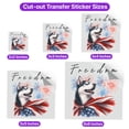 thumbnail image 5 of Freedom Siberian Husky on Independence Day 4th of July Cutout Transfer Sticker Husky Dog Lover Gifts Transparent Decal Art Decor - 01005, 5 of 5