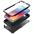 thumbnail image 6 of LG G6 Case, Mignova Rugged Plastic Heavy Duty Armor Holster Defender Full Body Protective Hybrid Case Cover with Kickstand, Build-in Screen Protector and Belt Swivel Clip for LG G6 (Black), 6 of 6