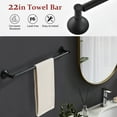 thumbnail image 3 of 6 Pieces Bathroom Hardware Set Brass Wall Mount Bathroom Accessory Towel Bar Set, 3 of 9