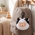 thumbnail image 3 of Scary Beary Moonbeamy Collectible Plush Keychain Pouch – Cute Cow Bag Charm, Mini Zipper Pouch for Earbuds & Small Accessories, Kawaii Plush Backpack Clip, Vinyl Face Character, 3.5 Inches, 3 of 11
