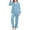 A#Light Blue520, variant on XIAOCHA Womens Lobster Print Satin Pajama Set Loose Short Sleeve Notched Collar Sleepwear Soft Playful Sleep Pajamas Set