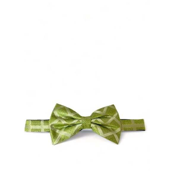 Lime Green Silk Bow Tie