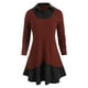 thumbnail image 1 of Más el tamaño de dos tonos Faux Twinset palangre géneros de punto Rosegal  Vestidos casuales de talla grande, 1 of 5