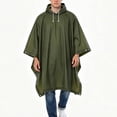 thumbnail image 3 of Frostluinai 3-in-1 Hooded Rain Poncho for Adult with Pocket Waterproof Lightweight Unisex Raincoat for Hiking Camping Emergency, 3 of 6
