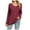 Red, variant on Womens Shirts Tshirts Long Sleeve Womens Workout Tops Fall Fashion Crew Neck Loose Buttons Blouses Casual Dark Green XL