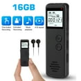 thumbnail image 1 of HLONK 16GB Mini Voice Activated Recorder  Digital Voice Recorder with Noise Reduction MP3 Player HD Recorder for Lessons  Meetings  Interviews MP3 WAV Record, 1 of 8