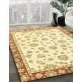 thumbnail image 2 of Ahgly Company Indoor Rectangle Abstract Yellow Oriental Area Rugs, 8' x 10', 2 of 6