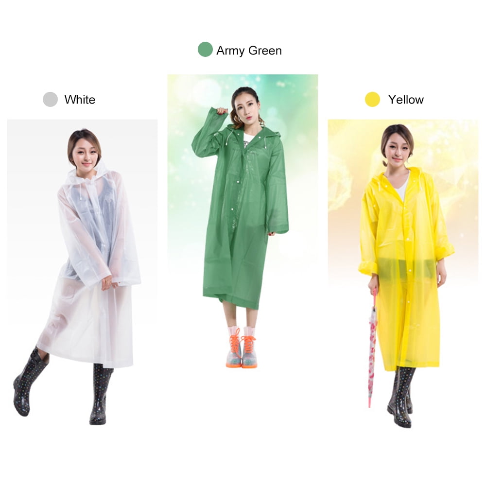 Women Raincoat Wind Waterproof Jacket Hooded Overcoat Poncho Outwear Coat&Cas~JP