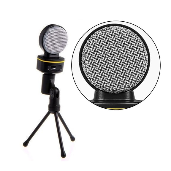 Omnidirectional USB Conference Microphone - 360° Pickup Desktop Mic for Computer Karaoke, Factory Online Meetings & Full-Range Audio Recording, Plug-and-Play PC/ Laptop Mic
