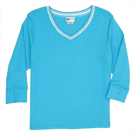 Faded Glory - Women's Plus V-Neck Cotton Jersey