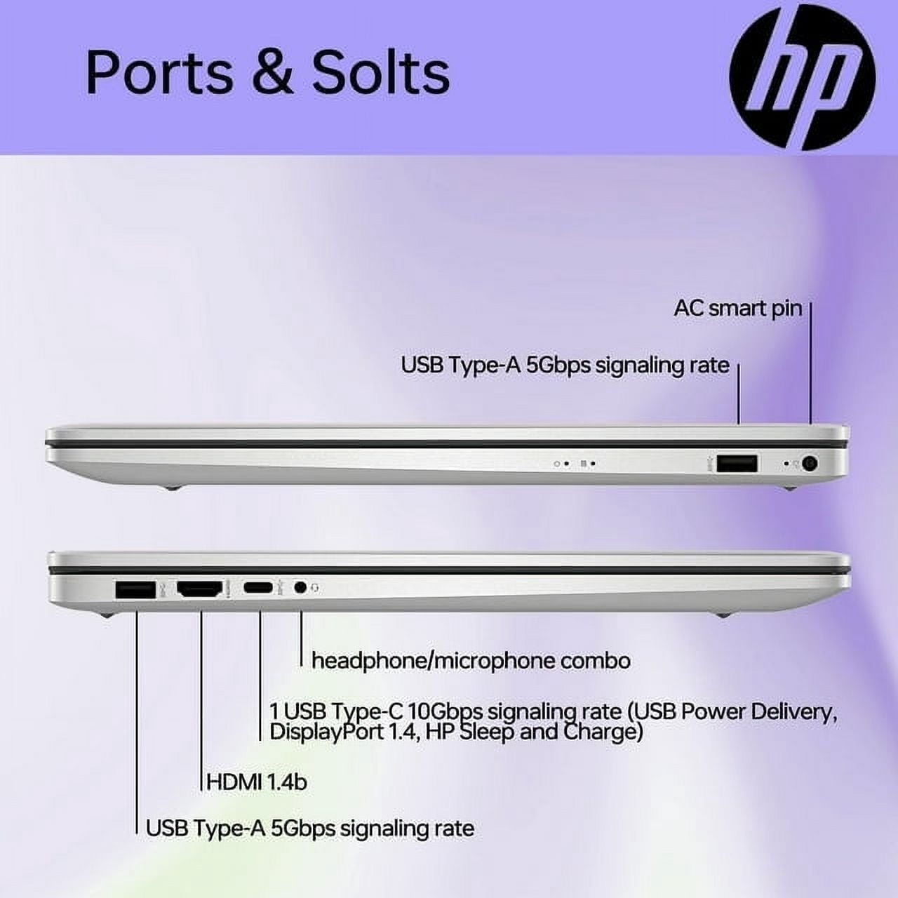 HP 17 Laptop, 17.3" FHD Display, Intel Core i5-1335U, 32GB RAM,1TB SSD,Backlit Keyboard, Webcam, HDMI, Bluetooth, Type-C, Wi-Fi, Windows 11 Pro, Silver