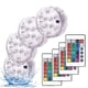 thumbnail image 1 of Luces LED sumergibles a pilas con control remoto. Lámparas pequeñas decorativas para peceras y acuarios. Ideal para bodas, fiestas de Halloween. (4 unidades), 1 of 3
