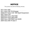 thumbnail image 2 of Transit Auto Rear Shock and TQ Link Kit for Car Volvo S40 C30 V50 - Left Right Side (Driver Passenger) KSS-107550, 2 of 2