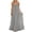 Gray, variant on Backless Spaghetti Strap Maxi Dress for Women Linen Cami Lounge Dress Long House Dress High Slit Summer Beach Dresses Gray