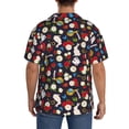 thumbnail image 5 of Xecao offers the Rose Rabbit for Men's Casual Short-sleeved Shirt, a button-up collared shirt with a pocket, perfect for beach vacations and yacht travel in the 4X-Large size., 5 of 7