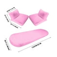 thumbnail image 5 of HOARBOEG 5 Sets Car Front Seat Cushion Soft Warm Faux Rabbit Winter Auto Seat Cover Plush Vehicle Seat Protector Pad With Non-Slip Backing Car Accessories, 5 of 5