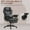 Black#1, variant on Office Chairs HOMCOM Executive Office Chair, 400LBS Big and Tall Office Chair with Foot Rest, Microfiber Computer Desk Chair with Lumbar Support, Reclining Function and Wide Seat, Gray,Mesh Office Ch