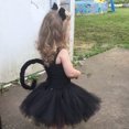 thumbnail image 1 of Robe Tutu Chat Noir Mignon pour Filles Bandeau Queue Nouée Robe Brésilienne Enfants Halloween Noël Cosplay Fête Ensemble de Robes, 1 of 6