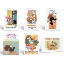 Assorted Thanksgiving Greeting Cards - 12 Cards with Envelopes - Thanksgiving -