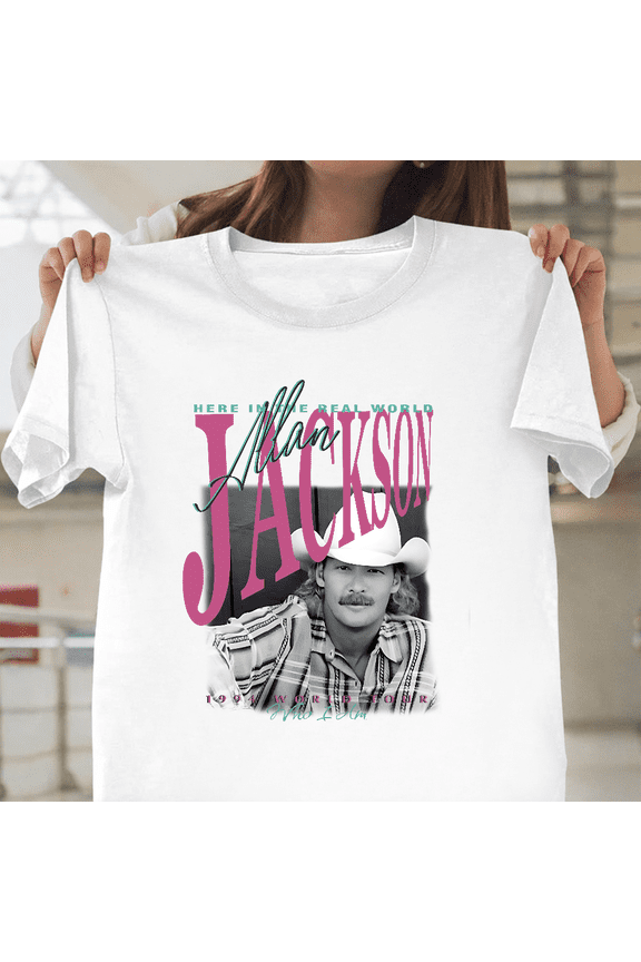 Alan Jackson 1994 Tour Livin On Love Country Music Legend Vintage Unisex T-Shirt, up to size 3XL.