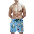 thumbnail image 6 of Phineas And Ferb Mens Board Shorts Quick Dry Swim Trunk Lightweight Soft Swimsuit Youth Bathing Suit for Boys L, 6 of 8