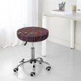 thumbnail image 7 of Bingfone African Women Padded Round Bar Stool Cover Cushion with Elastic Fabric Round Chair Seat - African Women, 7 of 7