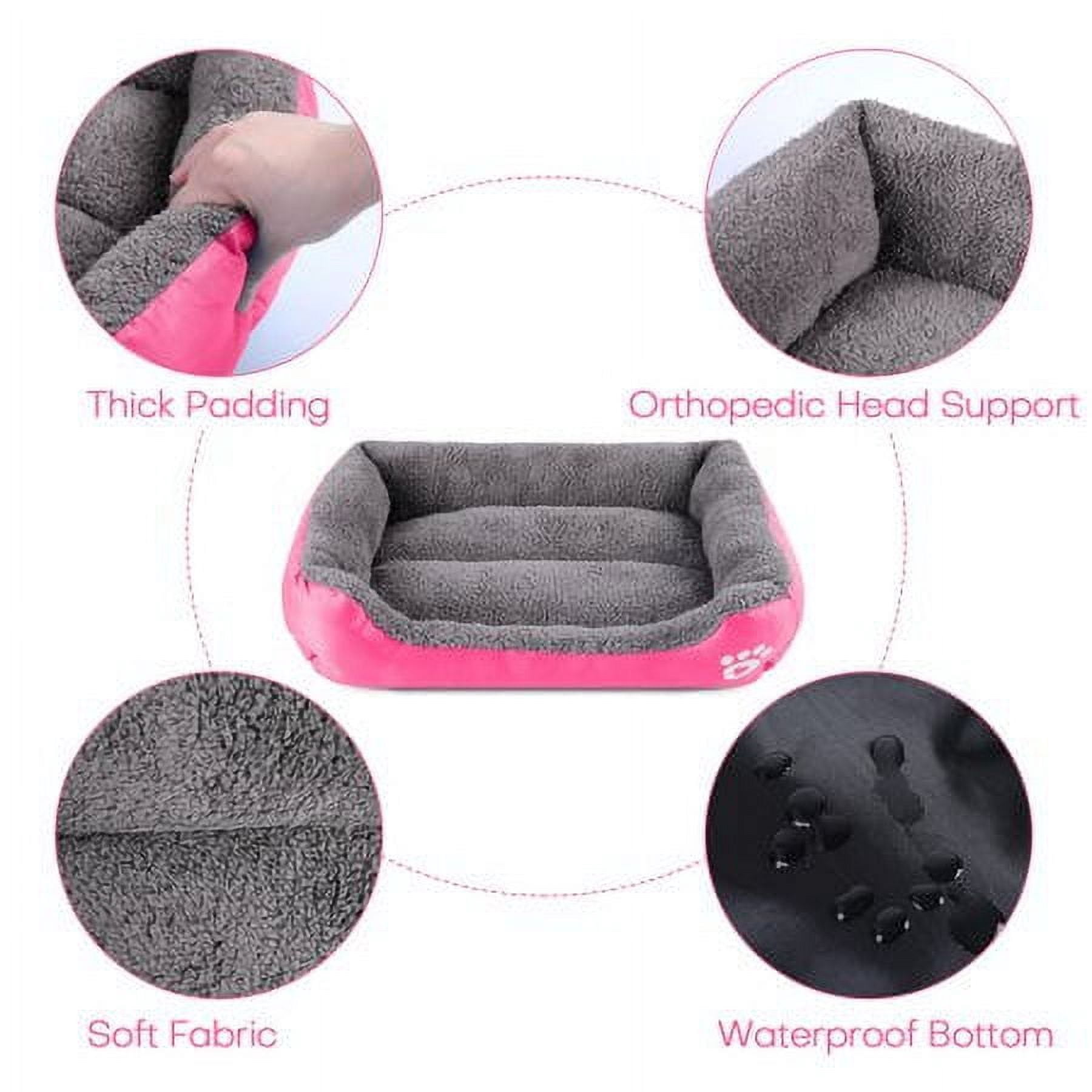 ZQB Dog Bed for Medium and Large Dogs Washable Comfortable Pet Beds, Pink, XL-Medium