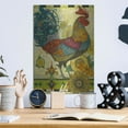 thumbnail image 6 of Luxe Metal Art 'Rooster' by David Galchutt, Metal Wall Art, 12"x16", 6 of 9