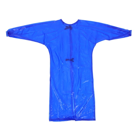 Ropa de trabajo de manga larga impermeable y a prueba de aceite para hombres y mujeres Delantal grueso de trabajo Delantal de trabajo a prueba de salpicaduras Delantal de trabajo (L)