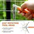 thumbnail image 2 of T Post Clips Tool & Wire Twist Tool Dual-Functionality, for Fence Stretcher, Fence Clips and Fence Wire Twisting Tool, 2 of 8