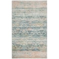 thumbnail image 4 of SAFAVIEH Saffron Candelario Floral Cotton Area Rug, Turquoise/Peach, 3' x 5', 4 of 4
