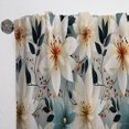 thumbnail image 5 of Designart "Ivory Romance Blissful Florals" Floral Room Darkening Curtain Single Panel, 5 of 6