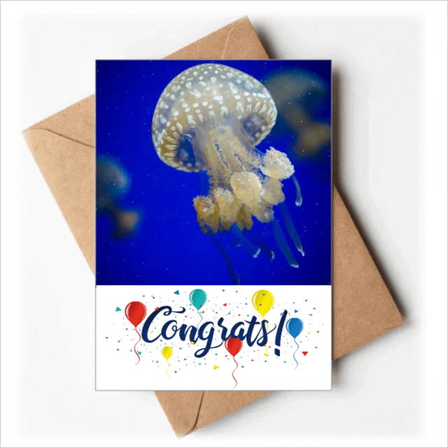 Ocean medusas ciencia naturaleza foto Sobre de la Carta de felicitación de la tarjeta de matrimonio