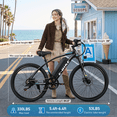thumbnail image 5 of XKJ Electric Bike for Adults,26"Electric Bike,40+ Miles,7-Speed,20MPH by 750W(Peak) Motor Mountain Ebike,576Wh Internal Battery,Electric Bicycles for Commuting,Lightweight Ebike,UL2849, 5 of 9