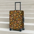 thumbnail image 6 of Fuzoiu Chrysanthemum turkey Print Suitcase Cover,Washable Luggage Covers for Suitcase,Elastic Luggage Protector Cover,Scratch Resistant Travel Suitcase Covers-Medium, 6 of 7