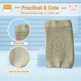 thumbnail image 4 of 1 set of baby crawling anti-slip knee pads and non-slip baby socks neutral children's knee pads anti-slip ankle socks, 4 of 5