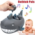 thumbnail image 1 of Baby Floating Bath Tub Toy Rubber Shark for Family Bathtub Color:gray, 1 of 8