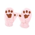 thumbnail image 1 of Guantes de cosplay para Mujeres y niñas Salvador Guantes de felpa suaves rosa, 1 of 9