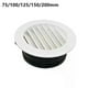 thumbnail image 1 of 1pc ABS Ceiling Wall Air Ventilation Cover Round Ducting Air Vent Grille Louver 75/100/125/150/200mm Kitchen Bath Air Outlet, 1 of 5