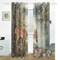 thumbnail image 2 of Sika Deer Blackout Curtains 55W x 72/84L Living Room Bedroom Curtains Heat Insulation and Sun Protection 2-Pack, 2 of 6