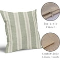 thumbnail image 4 of Sage Green Pillow Covers 18x18 Inch Set of 2 Modrn Grey Polka Dot Boho Striped Pattern Tan Cream Print Decorative Throw Pillowcases Outdoor Neutral Cushion Cases Decor for Sofa Couch Bed, 4 of 6