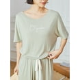 thumbnail image 2 of Richie House Women's Solid Comfy Viscose Sleepwear 2P Top with Pants Pajama Set Lounge RHW2909-A-S, 2 of 7