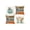 A, variant on 4 Piece Fall Harvest Decorations Pillow Covers, 17.71x17.71-Inch Rustic Teal Pumpkin with Buffalo Check Bow Print Cushion Cases for Thanksgiving Sofa & Living Room A