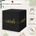 thumbnail image 4 of Black Graduation Card Box, Gold Foil Gift Box for Party Decorations, Wedding Reception, Birthday, Baby & Bridal Shower, Anniversary, Retirement, 4 of 4